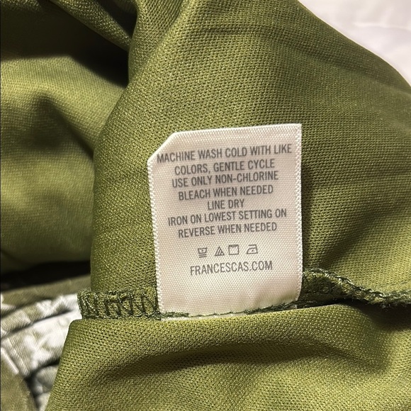 Francesca’s Mi Ami Olive Floral Print Flowy Sleeve Romper - Picture 9 of 10